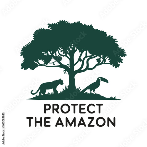 Modern Protect The Amazon T Shirt Design, Save The Amazon T Shirt Design