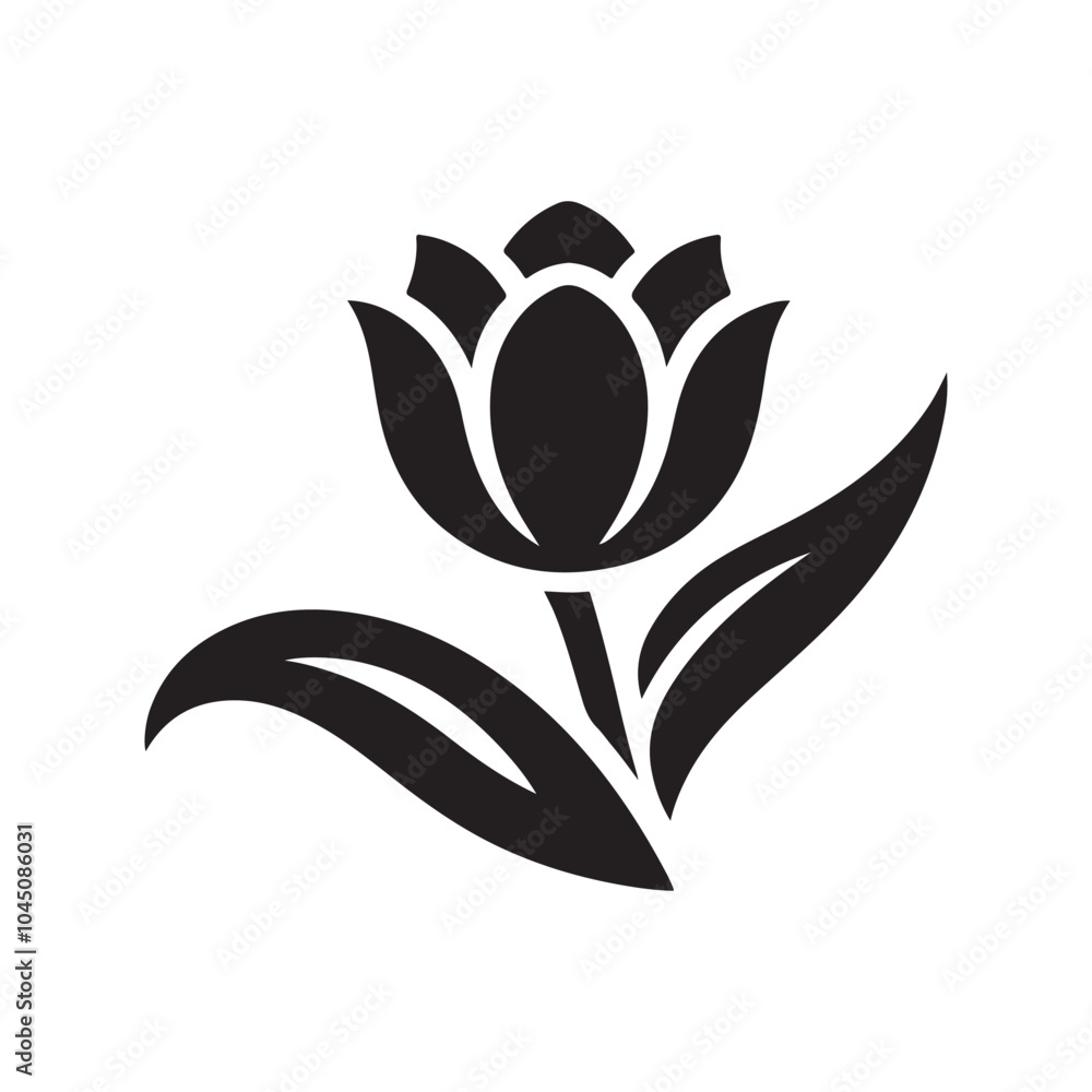 Download High-Quality Tulip Silhouette Vector Art for Print and Digital Use Download High-Quality Tulip Silhouette Vector Art for Print and Digital Use