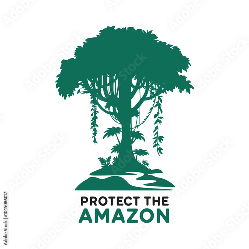 Minimalist Stylish Protect The Amazon T Shirt Design, Save The Amazon T Shirt Design