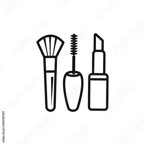 makeup icon Isolated flat vector in outline
