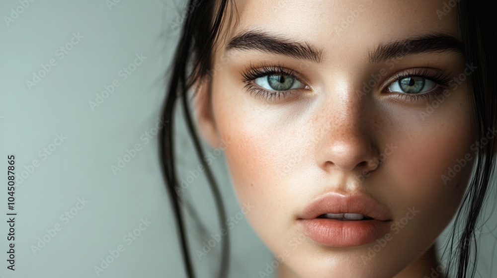 person with a barely visible emotion, set against a clean background person with a barely visible emotion, set against a clean background