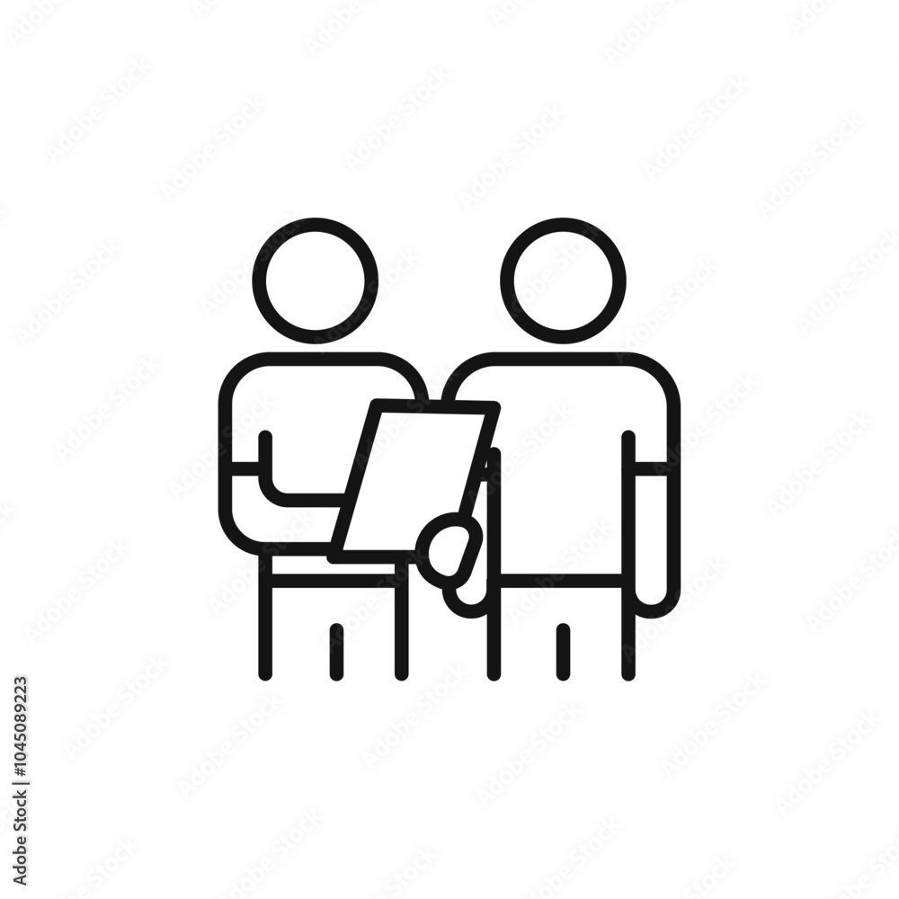 Oral survey icon Isolated flat vector in outline Oral survey icon Isolated flat vector in outline