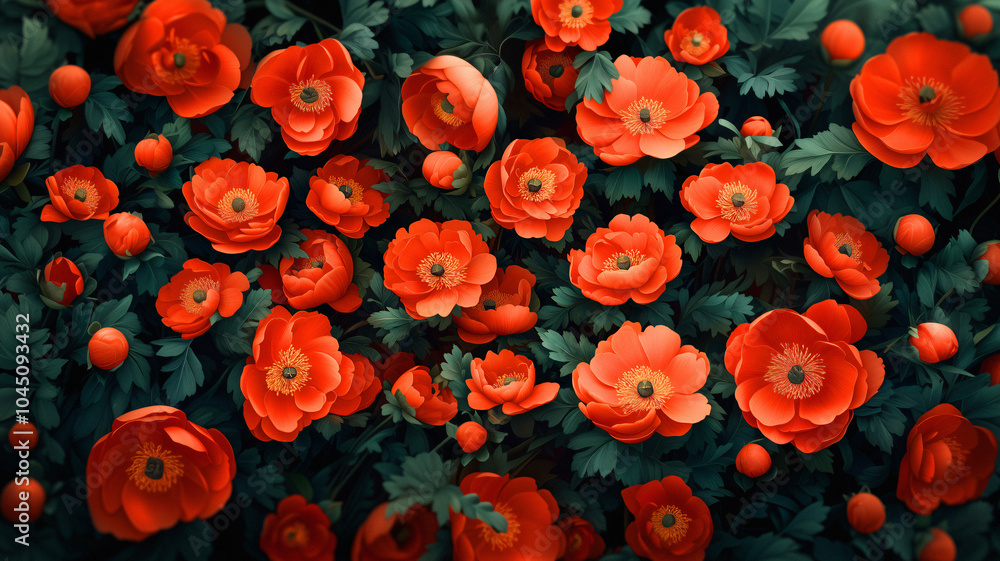 Peony flower pattern fabric for textile printing Peony flower pattern fabric for textile printing
