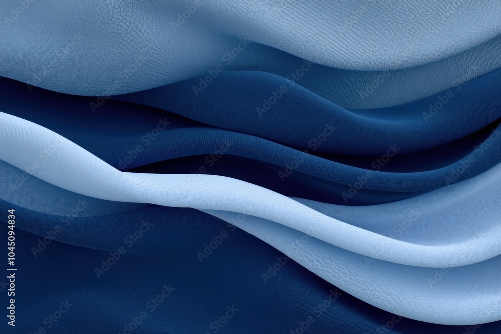 Serene abstract waves in blue tones for modern design and interior decor Serene abstract waves in blue tones for modern design and interior decor