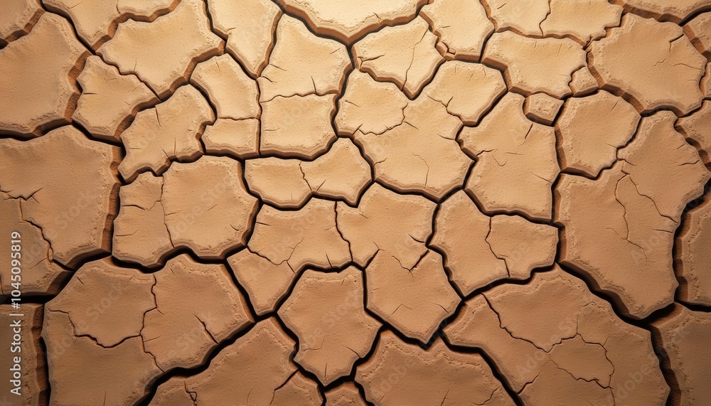  Textured surface with natural cracks and crevices