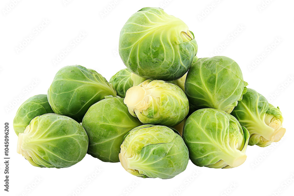 A pile of brussels sprout vegetables A pile of brussels sprout vegetables