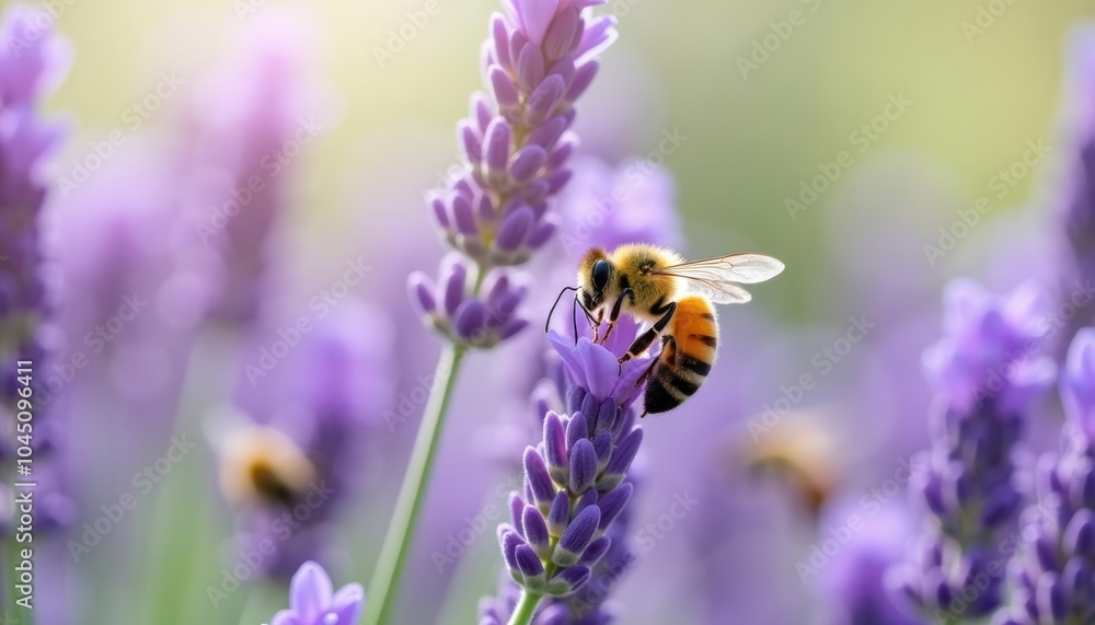 Beeautiful harmony in natures garden Beeautiful harmony in natures garden