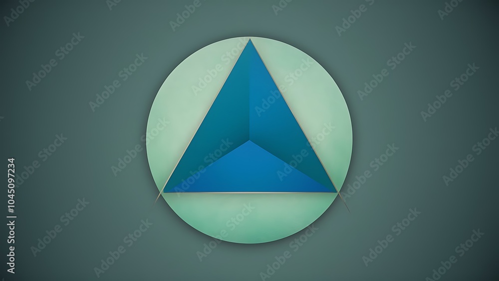 Triangle and circle minimalist composition. Simple elegance meets geometric harmony in captivating visual design for wallpaper, banner, background, landing page, wall art, invitation, prints, posters Triangle and circle minimalist composition. Simple elegance meets geometric harmony in captivating visual design for wallpaper, banner, background, landing page, wall art, invitation, prints, posters
