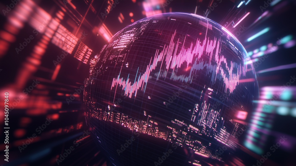 Glowing Graph Lines in Digital Space Glowing Graph Lines in Digital Space