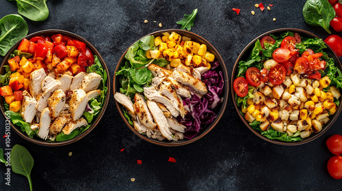 Wallpaper Mural A Week of Chicken Salad Dinner Variations healthy Food Torontodigital.ca