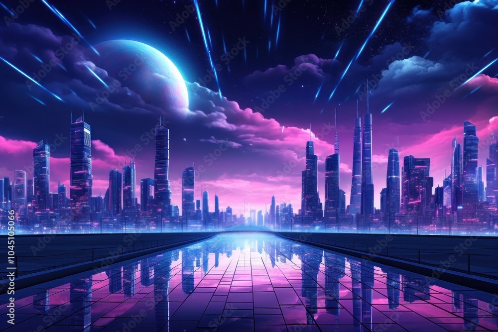 Futuristic city architecture landscape cityscape. Futuristic city architecture landscape cityscape.