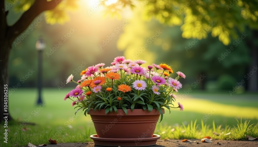 Blooming with joy in the park Blooming with joy in the park
