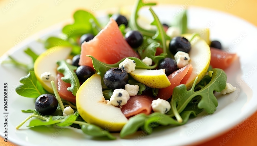 Fresh and vibrant salad ready to be savored Fresh and vibrant salad ready to be savored