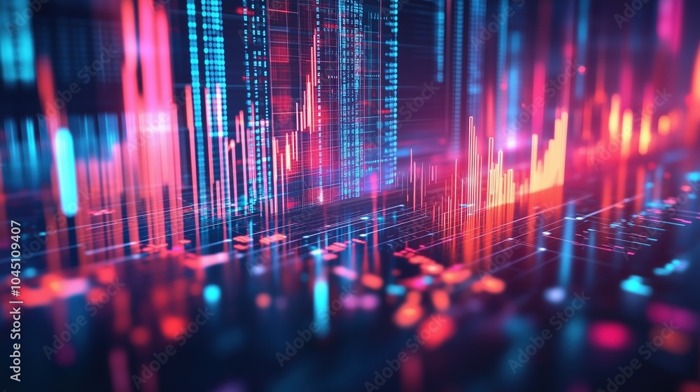 Abstract Stock Market Graph Visualization Abstract Stock Market Graph Visualization