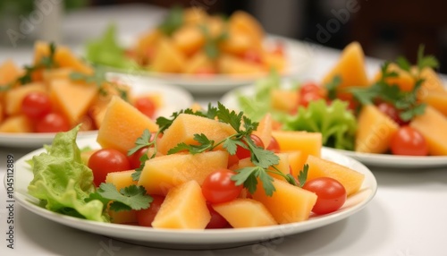  Fresh and vibrant fruit salad ready to be enjoyed