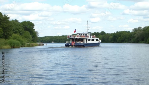  Serene River Cruise on a Clear Day