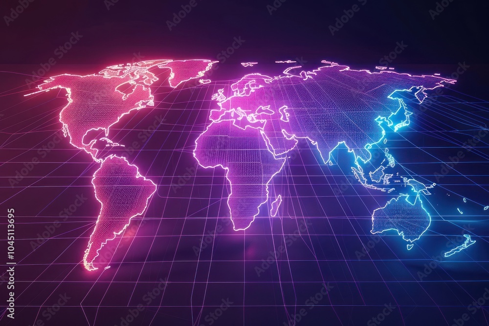 World map thunderstorm illuminated backgrounds. World map thunderstorm illuminated backgrounds.