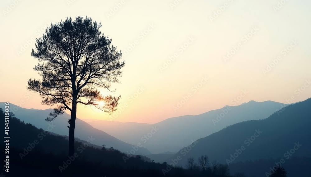 Fototapeta premium Epic Sunset in the Mountains