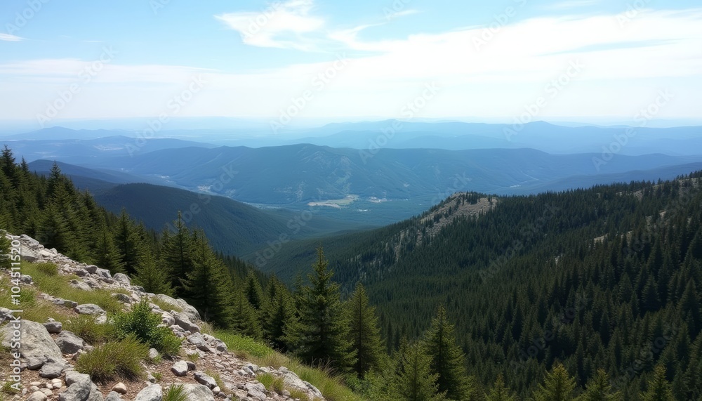 Obraz premium Epic Mountain Vista Aweinspiring natural beauty