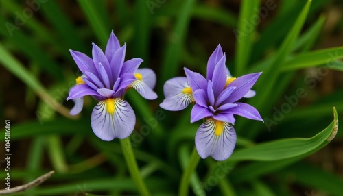  Vibrant purple flowers in bloom