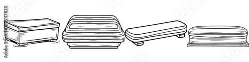 Illustration of a rectangular prism with a hand-drawn outline