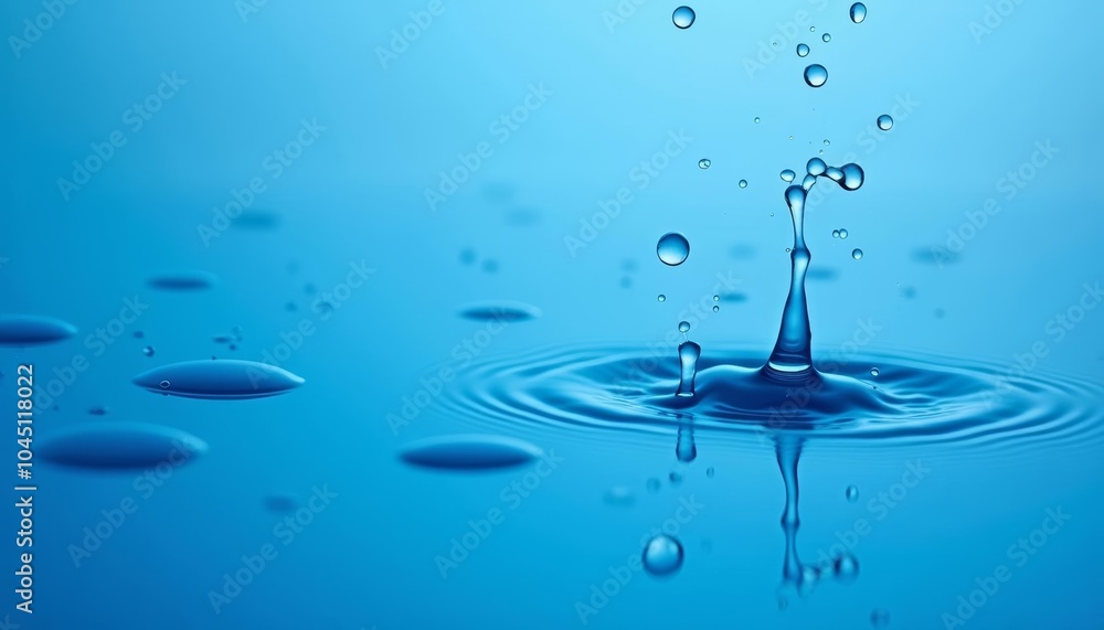 A single drop of water creates a ripple effect A single drop of water creates a ripple effect