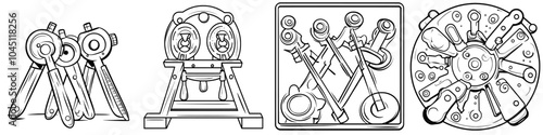 Sketch icon line in modern style designed for architects