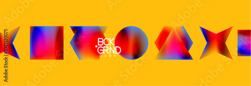 Fluid color geometric shapes abstract background. Vector Illustration For Wallpaper, Banner, Background, Card, Book Illustration, landing page