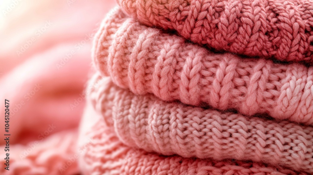 Cozy Knitted Textures in Soft Shades of Pink Cozy Knitted Textures in Soft Shades of Pink