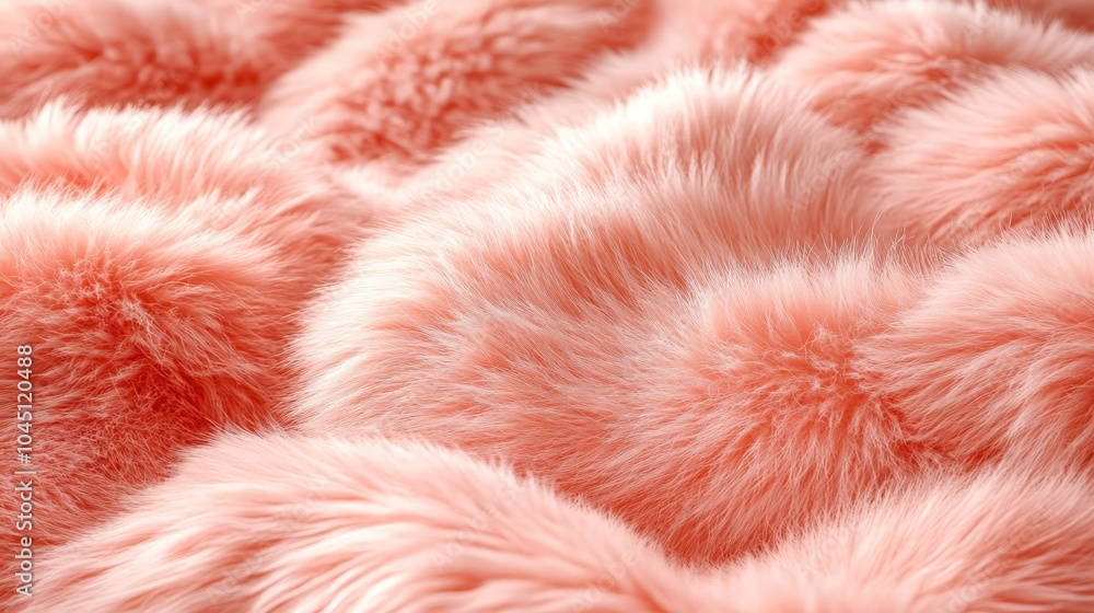 Soft and Fluffy Pink Fur Texture Background Soft and Fluffy Pink Fur Texture Background