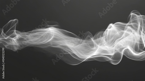 2410 39.Realistic wisps of light smoke and fog, softly curling and dissipating against a transparent background, their smooth textures blending naturally into the scene, providing subtle yet dynamic