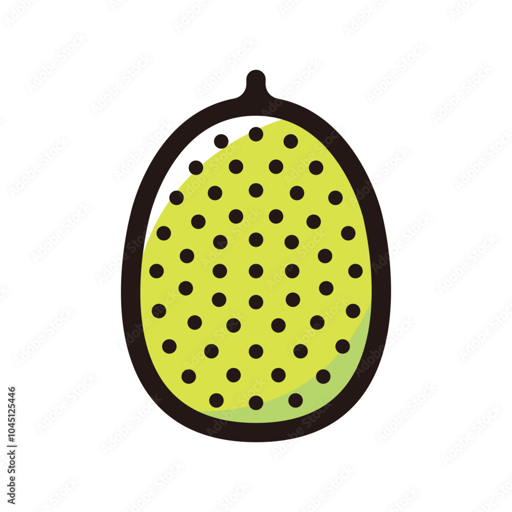 Jackfruit outline icon for graphic design, apps and websites Jackfruit outline icon for graphic design, apps and websites