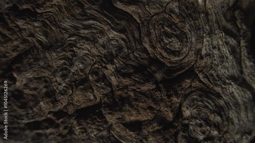 Dark Tree Bark with Intricate Natural Swirls Dark Tree Bark with Intricate Natural Swirls