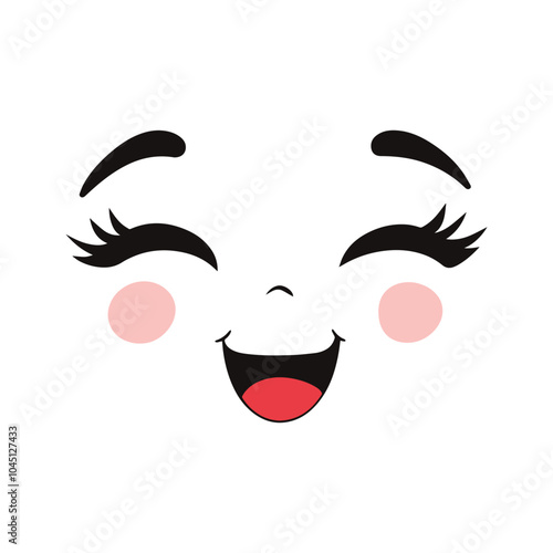 Wallpaper Mural Facial Mood isolated clipart Design - Face Expressions vector illustration Torontodigital.ca