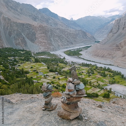 Scenery of Ladakh region in North India photo