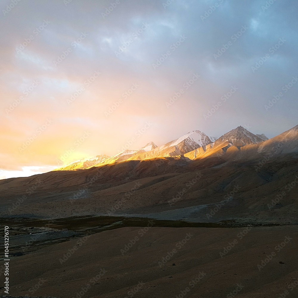 Naklejka premium Scenery of Ladakh region in North India