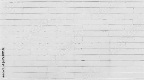 White brick wall texture.