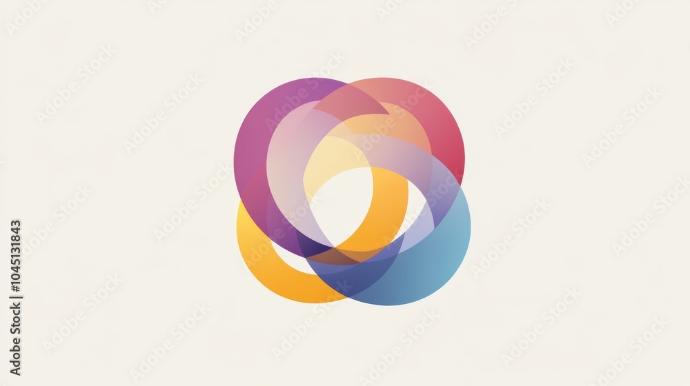 This is a logo design featuring overlapping circles, giving it a modern and transparent look. The connected circles represent a company's interconnectedness and teamwork. This is a logo design featuring overlapping circles, giving it a modern and transparent look. The connected circles represent a company's interconnectedness and teamwork.