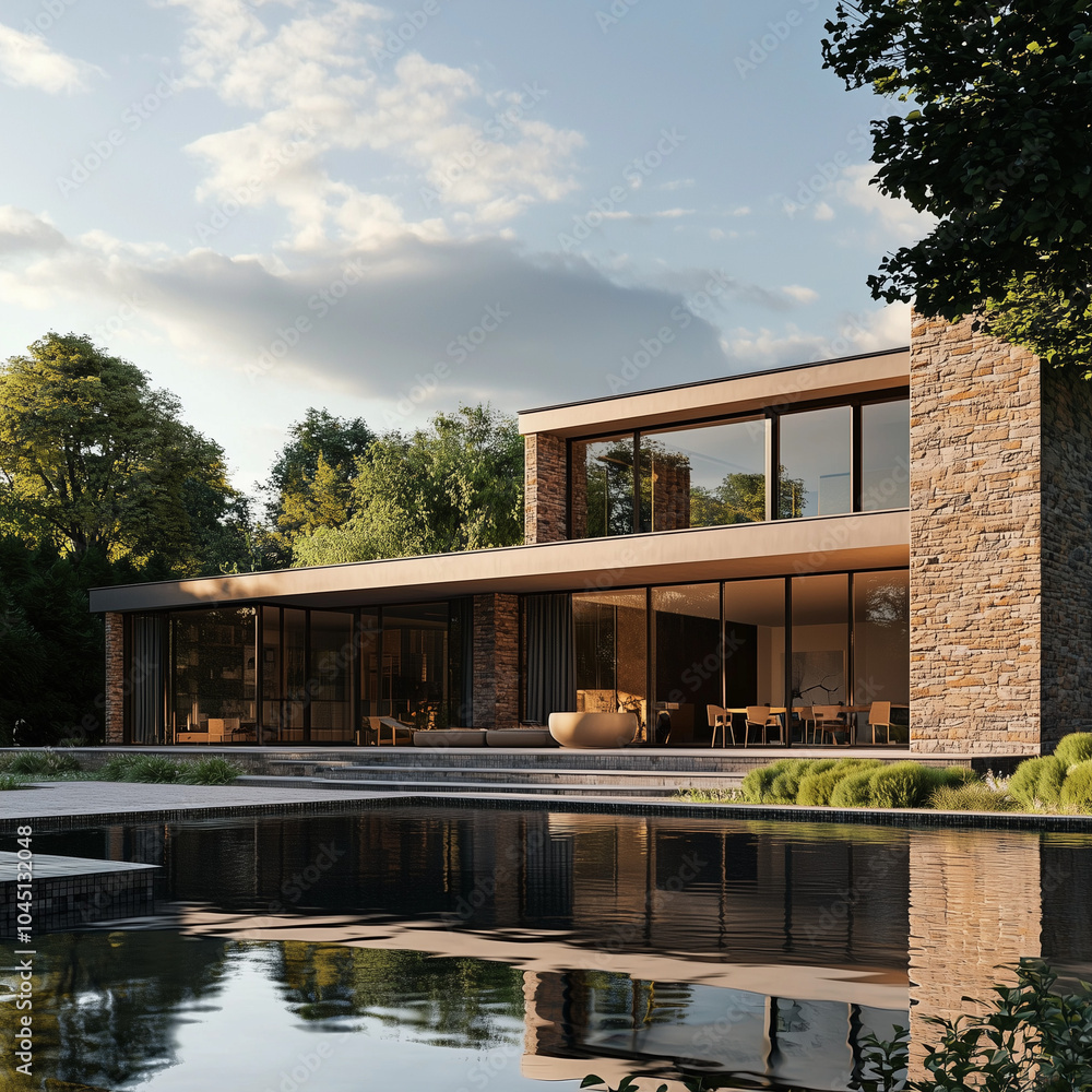 Beautiful Modern Luxury Mansion, Contemporary Architectural Design with Expansive Outdoor Space and High-End Features Beautiful Modern Luxury Mansion, Contemporary Architectural Design with Expansive Outdoor Space and High-End Features