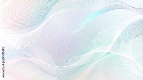 Obraz na płótnie Teal, blue, magenta draped net, wavy curves. Abstract watermark for cheque, ticket, banner, website, voucher. Line art pattern, guilloche design. White background. Elegant pleated background design w salonie