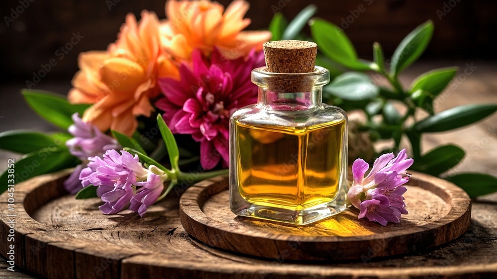 Essential Oil Still Life: Floral Aromatherapy Essential Oil Still Life: Floral Aromatherapy