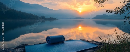 Tranquil Sunrise Yoga Mat b...