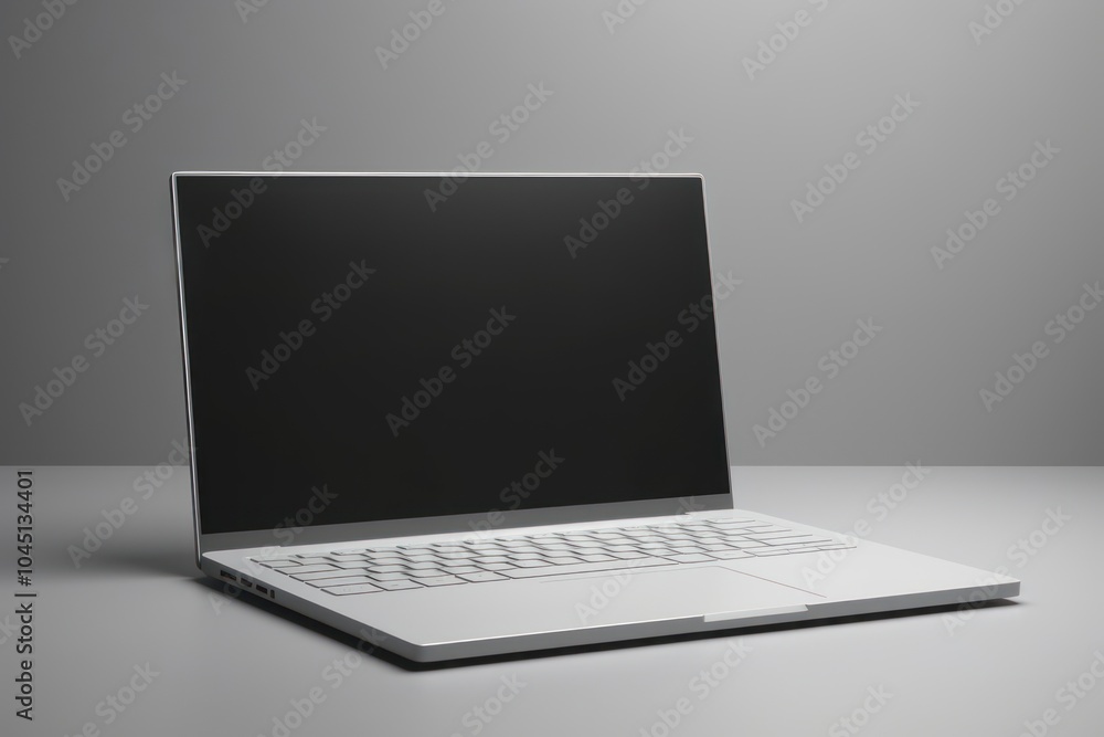 Blank plain white laptop mockup electronics computer hardware. Blank plain white laptop mockup electronics computer hardware.