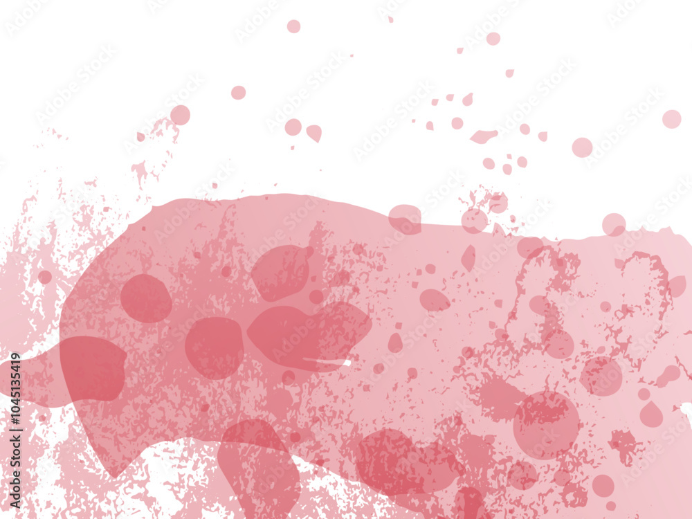 Vector Brush Stroke. Abstract Fluid Splash. Sale Banner Brushstroke. Isolated Splash on White Backdrop. Gradient Paintbrush. Watercolor Textured Background.