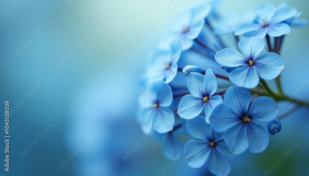 Vibrant Blue Flowers in Bloom Vibrant Blue Flowers in Bloom
