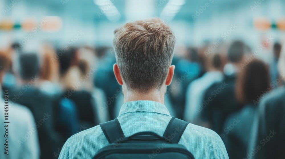 Airport Security Checkpoint with People Lining Up Airport Security Checkpoint with People Lining Up