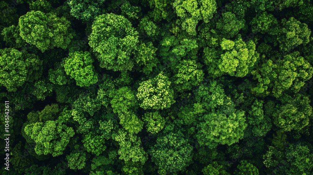 Aerial View of Lush Green Forest Canopy Nature Woodland Texture Background Aerial View of Lush Green Forest Canopy Nature Woodland Texture Background
