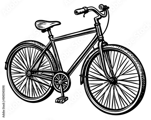 Bicycle silhouette vector art