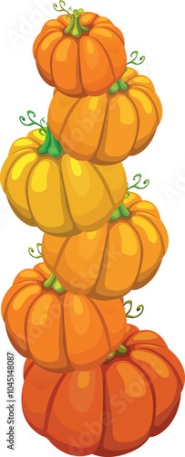 stacked pumpkins