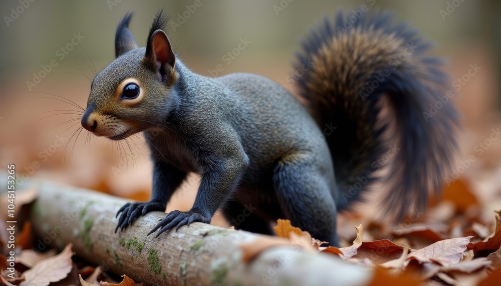 A squirrels curiosity on a fall day A squirrels curiosity on a fall day
